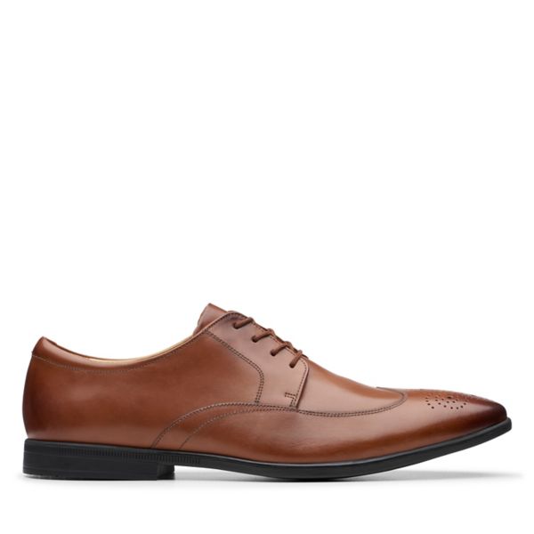 Clarks Mens Bampton Wing Brogues Brown | USA-8463071